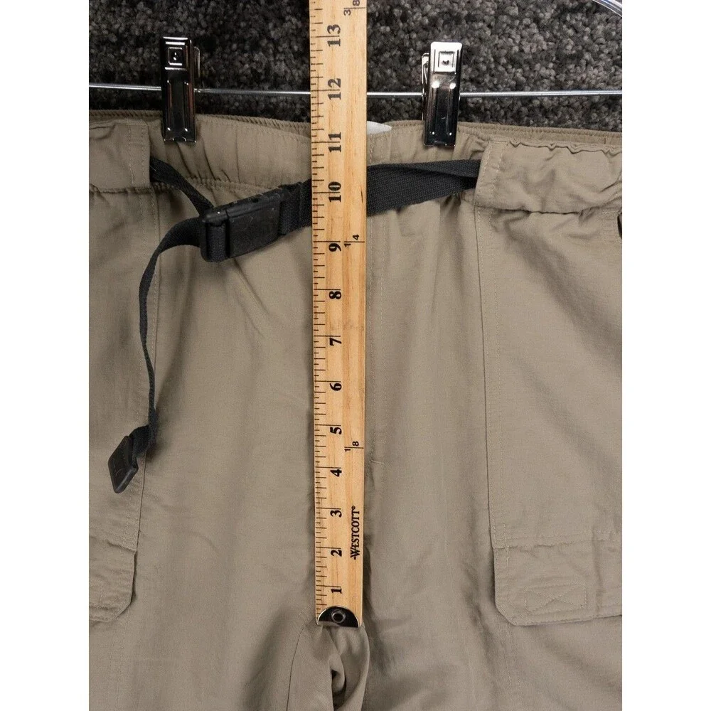 The North Face Convertible Cargo Pants Mens 2XL Beige Belted Flex Waist Gorpcore